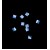 Металлик 6х6мм синий
