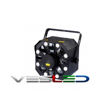 Светодиодный прибор LED+лазер Mixlaser 3W RGBW Светодиодный прибор LED+лазер Mixlaser 3W RGBW