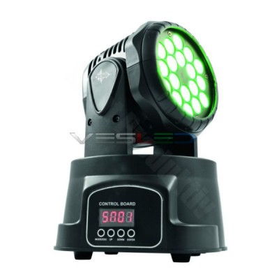 Ross Mobi Led Wash 18x3W вращающаяся голова, HS-M24
